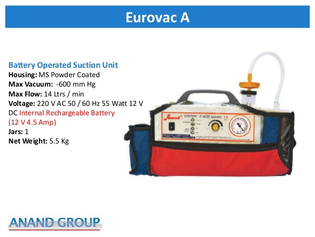 Máy hút dịch cầm tay EUROVAC AC